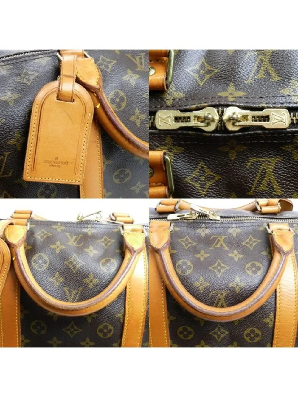 Louis Vuitton Keepall 60 Boston Bag Monogram Brown